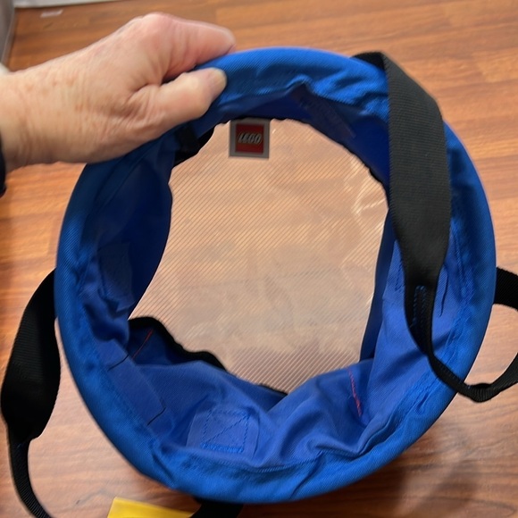 Lego Big Storage Bucket Bag Blue/Red NWT - Picture 3 of 7